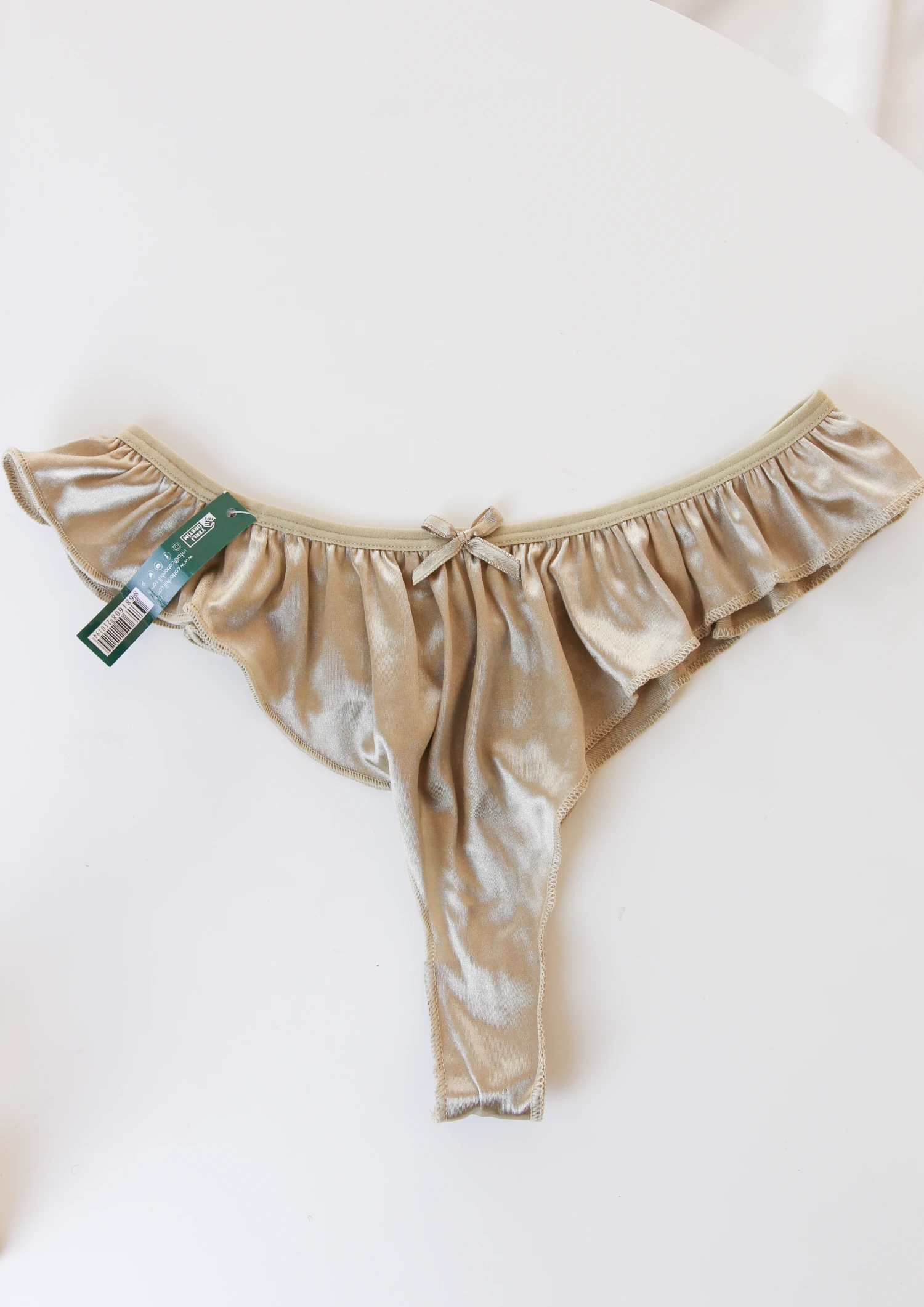 Thong Satiné Beige PLAYFUL 1 Thong Satiné Beige PLAYFUL