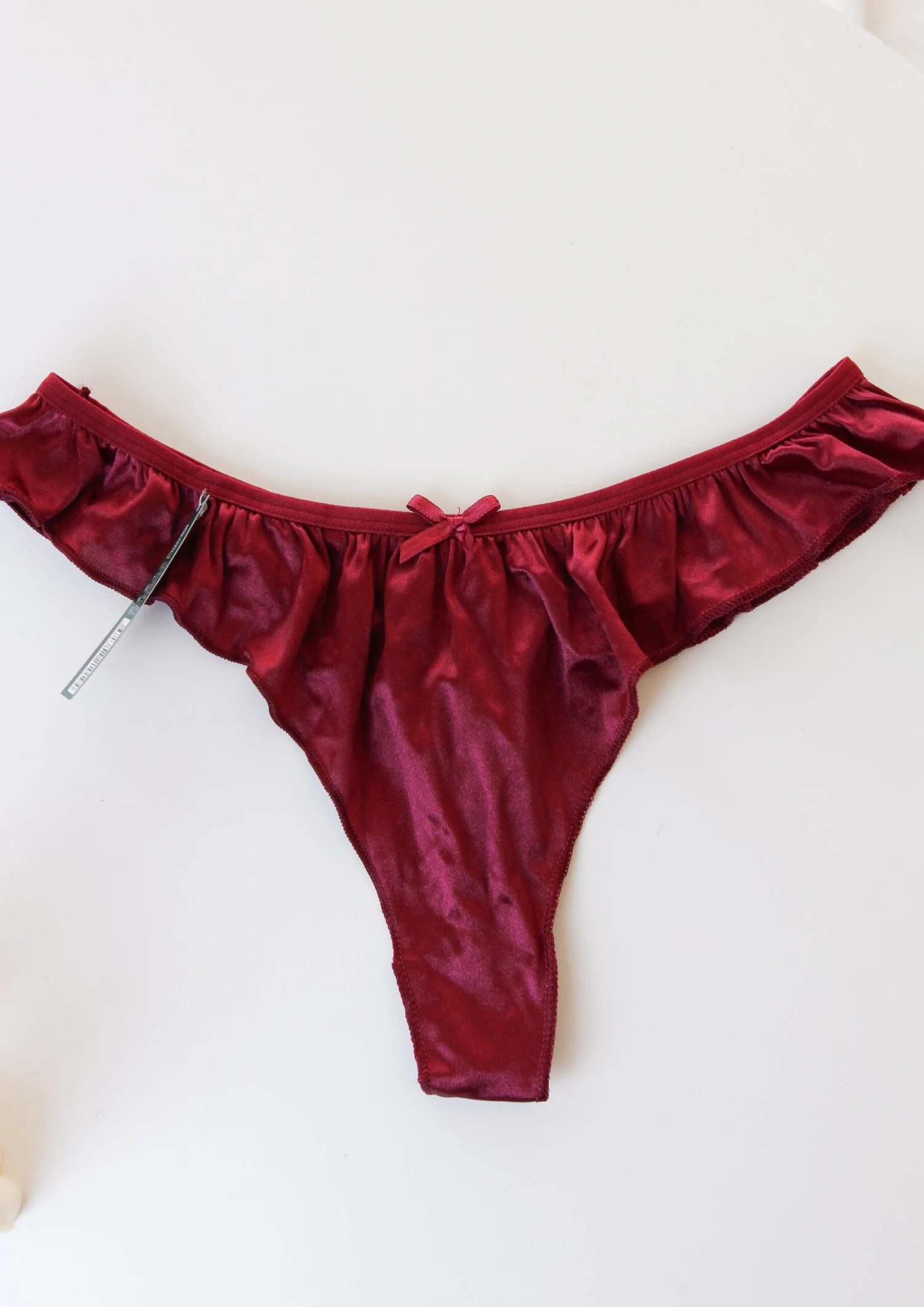 Thong Satiné Bordeaux PLAYFUL 1 Thong Satiné Bordeaux PLAYFUL