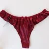 Thong Satiné Bordeaux PLAYFUL