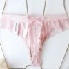 Thong En Dentelle Rose OPAL