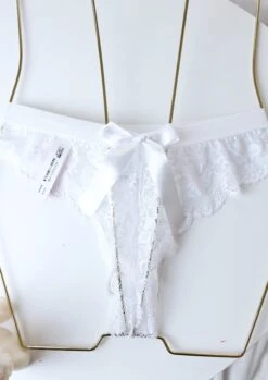 Thong En Dentelle Blanc OPAL