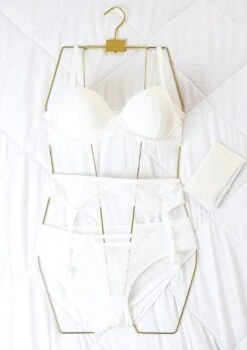 Ensemble En Dentelle Blanche 4 Pièces ECSTATIC