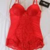 Body Rembourré Rouge En Dentelle CHEERFUL