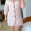 Chemise De Nuit Rose Clair CHILL