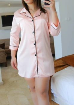 Chemise De Nuit Rose Clair CHILL