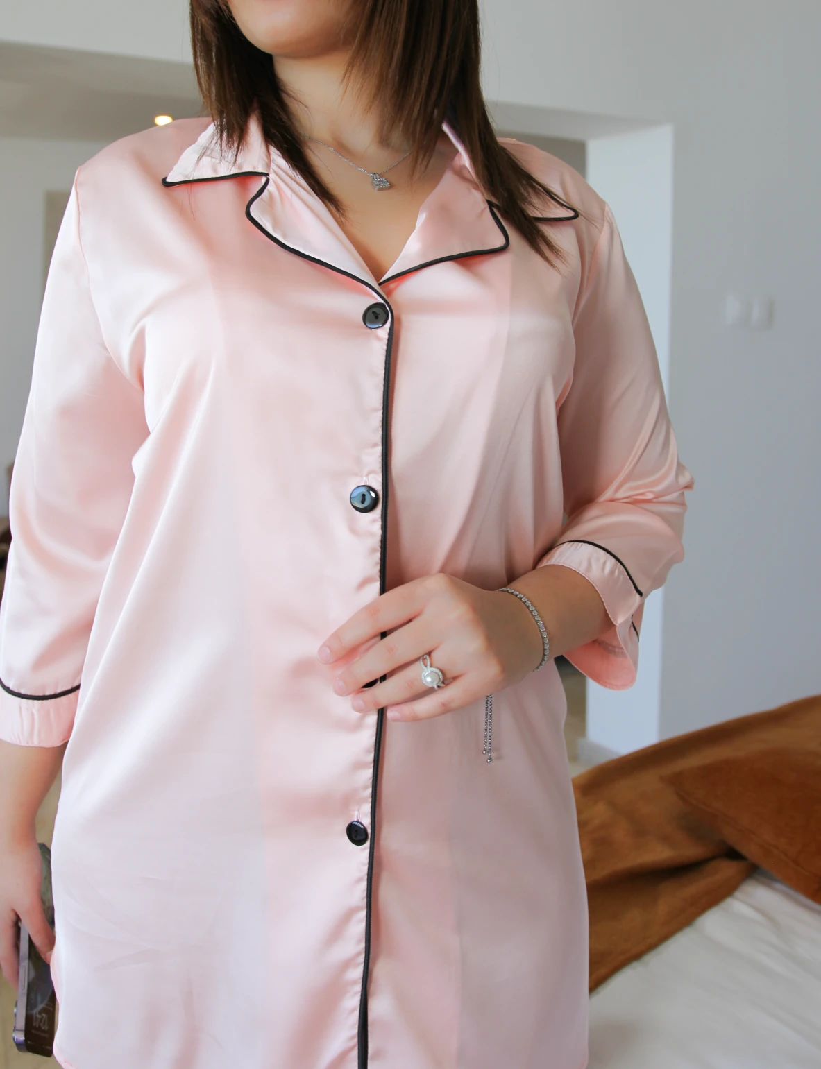 Chemise De Nuit Rose Clair CHILL 5 Chemise De Nuit Rose Clair CHILL â Image 5