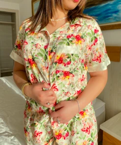 Pyjama Demi Manche Short ORCHID WHITE 12 Pyjama Demi Manche Short ORCHID WHITE -Doress IMG 4835 1 1