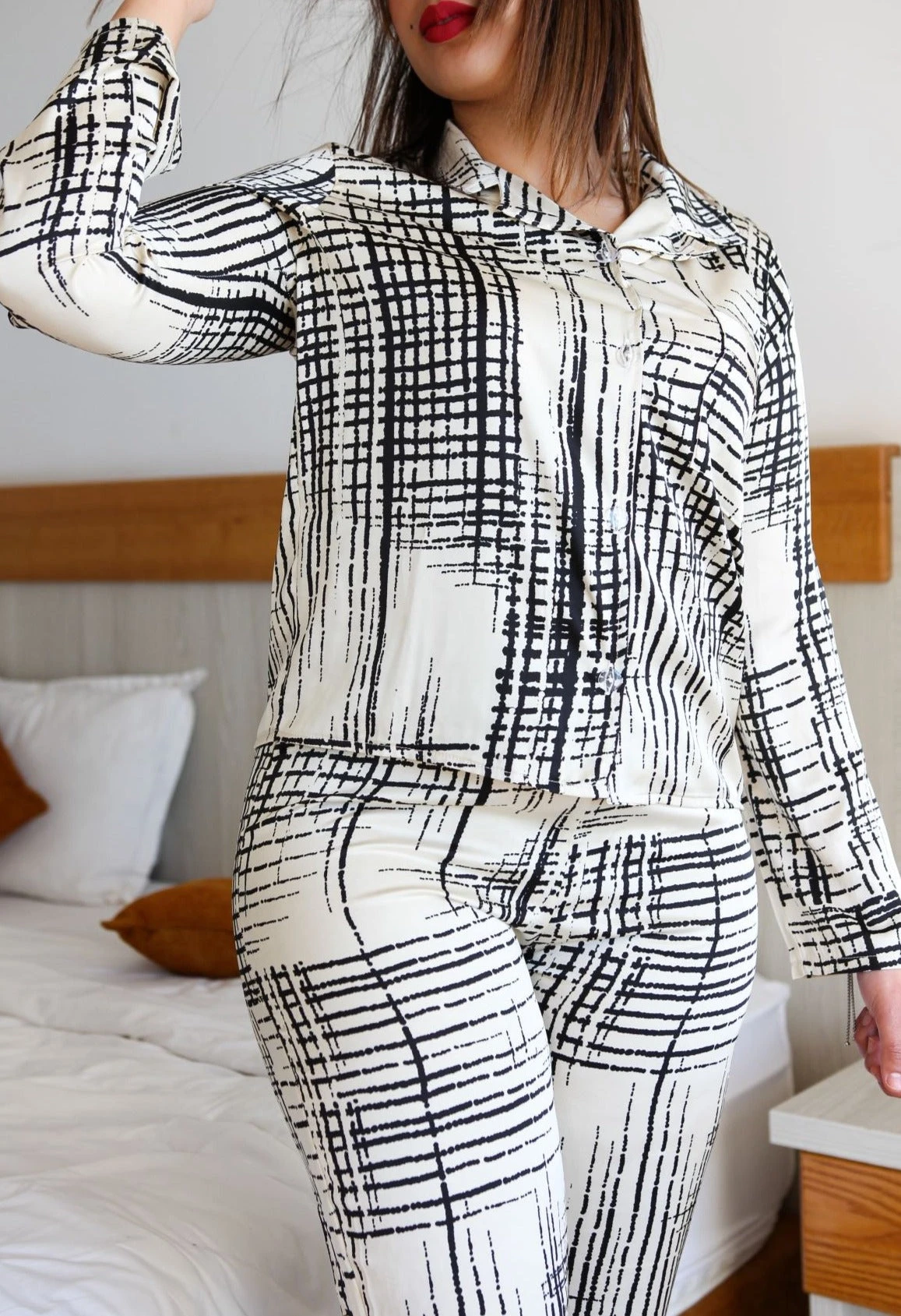 Pyjama En Soie Imprimé INCEPTION 6 Pyjama En Soie Imprimé INCEPTION – Image 6