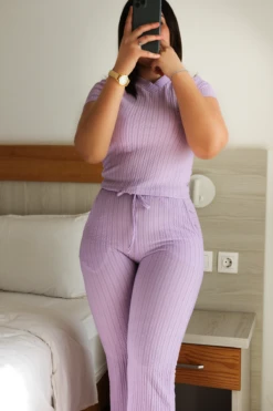 Ensemble 2 Pièces Mauve LESLEY LIGHT 9 Ensemble 2 Pièces Mauve LESLEY LIGHT -Doress IMG 5610 2 1