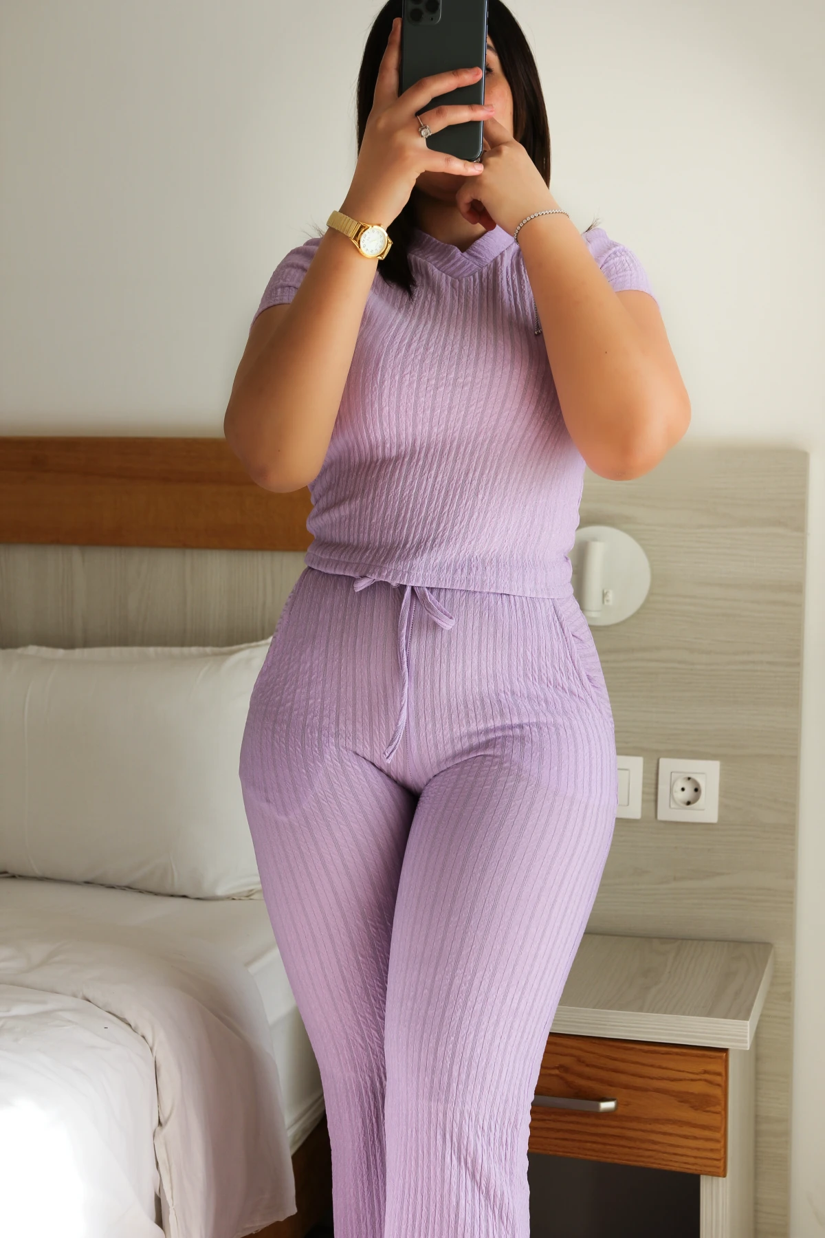 Ensemble 2 Pièces Mauve LESLEY LIGHT 3 Ensemble 2 Pièces Mauve LESLEY LIGHT – Image 3