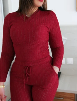 Ensemble 2 Pièces Bordeaux LESLEY -Doress IMG 5672 1