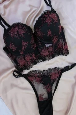 Ensemble Soutien-gorge Fleuri Bordeau LOLLY 5 Ensemble Soutien-gorge Fleuri Bordeau LOLLY -Doress IMG 5773