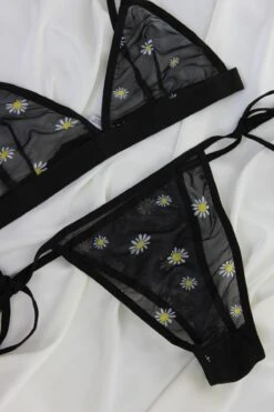 Ensemble Soutien-gorge Fleuri Noir PETAL 7 Ensemble Soutien-gorge Fleuri Noir PETAL -Doress IMG 5792