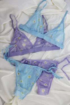 Ensemble Soutien-gorge Fleuri Mauve PETAL -Doress IMG 5795