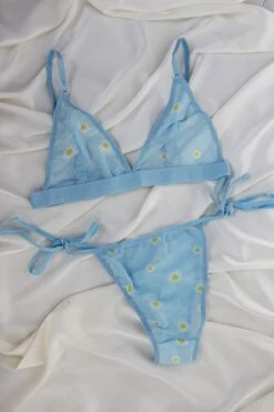 Ensemble Soutien-gorge Fleuri Bleu PETAL -Doress IMG 5798