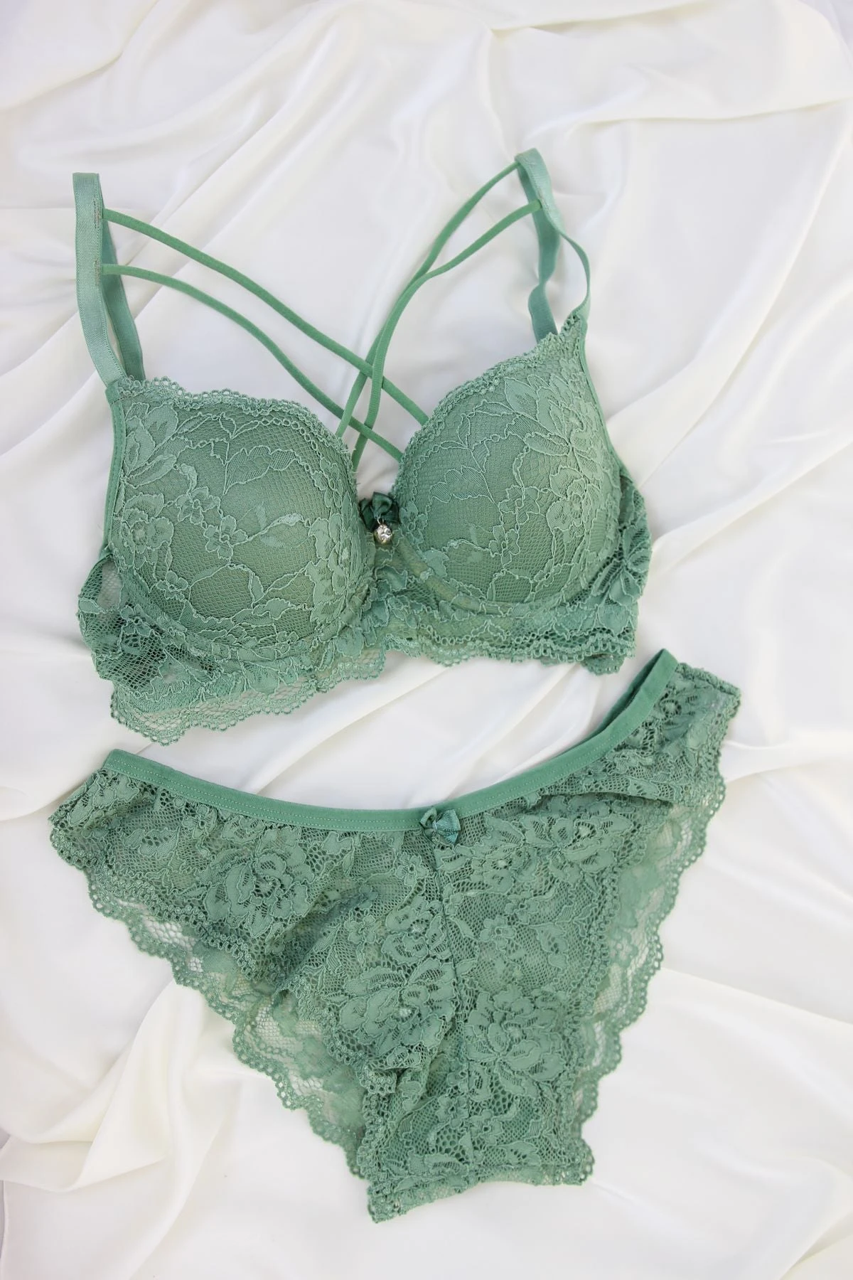 Ensemble Soutien-gorge Vert STARDUST 3 Ensemble Soutien-gorge Vert STARDUST – Image 3