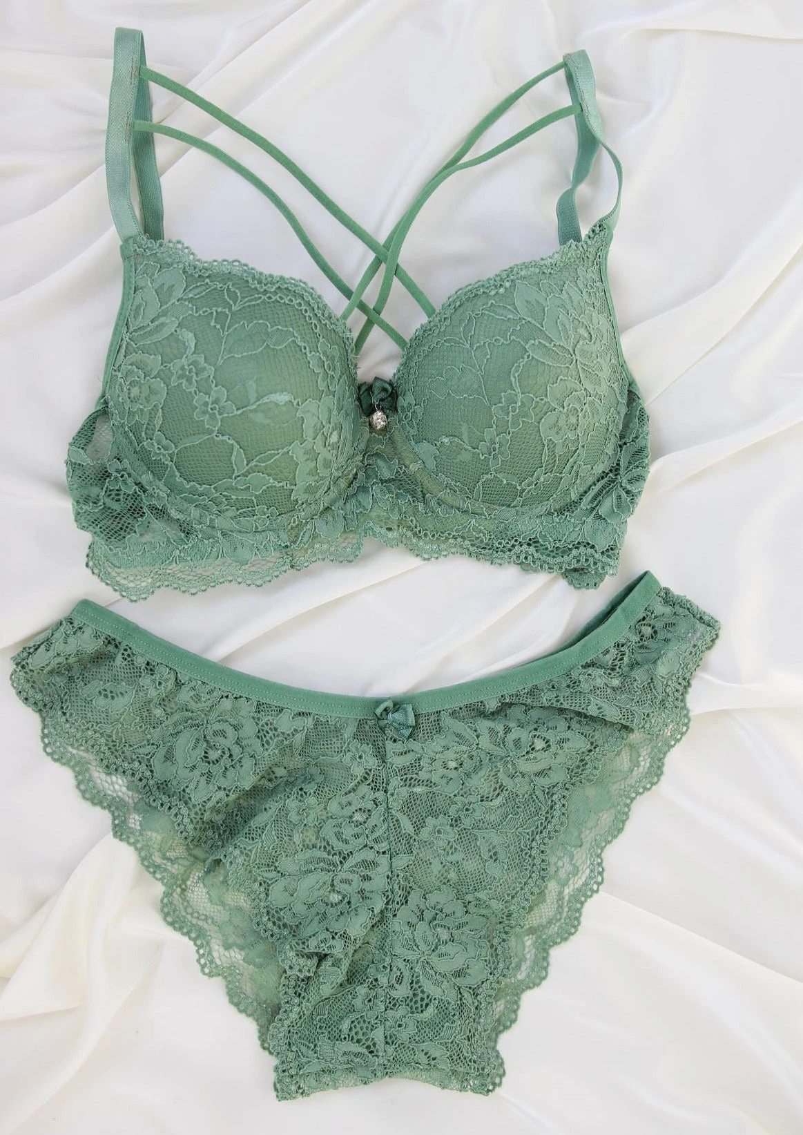 Ensemble Soutien-gorge Vert STARDUST 1 Ensemble Soutien-gorge Vert STARDUST