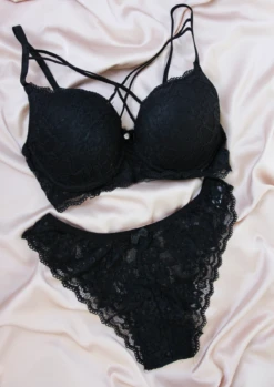 Ensemble Soutien-gorge Noir STARDUST