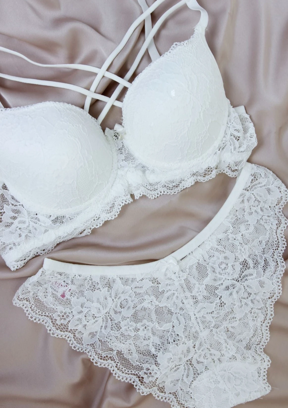 Ensemble Soutien-gorge Blanc STARDUST 1 Ensemble Soutien-gorge Blanc STARDUST