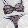 Ensemble Soutien-gorge Bleu Transparent MUSE