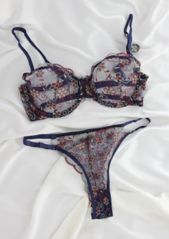 Ensemble Soutien-gorge Bleu Transparent MUSE