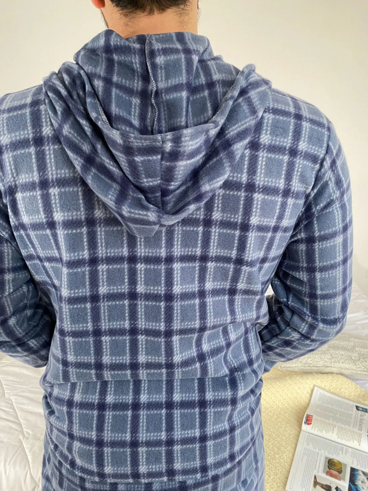 Pyjama Homme Bleu Ciel à Carreaux ORLANDO 5 Pyjama Homme Bleu Ciel à Carreaux ORLANDO – Image 5