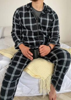 Pyjama Homme Black à Carreaux ORLANDO