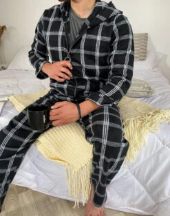 Pyjama Homme Black à Carreaux ORLANDO 15 Pyjama Homme Black à Carreaux ORLANDO -Doress IMG 6020