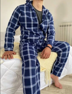 Pyjama Homme Bleu à Carreaux ORLANDO -Doress IMG 6037