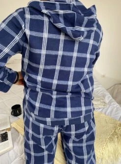 Pyjama Homme Bleu à Carreaux ORLANDO -Doress IMG 6038 1