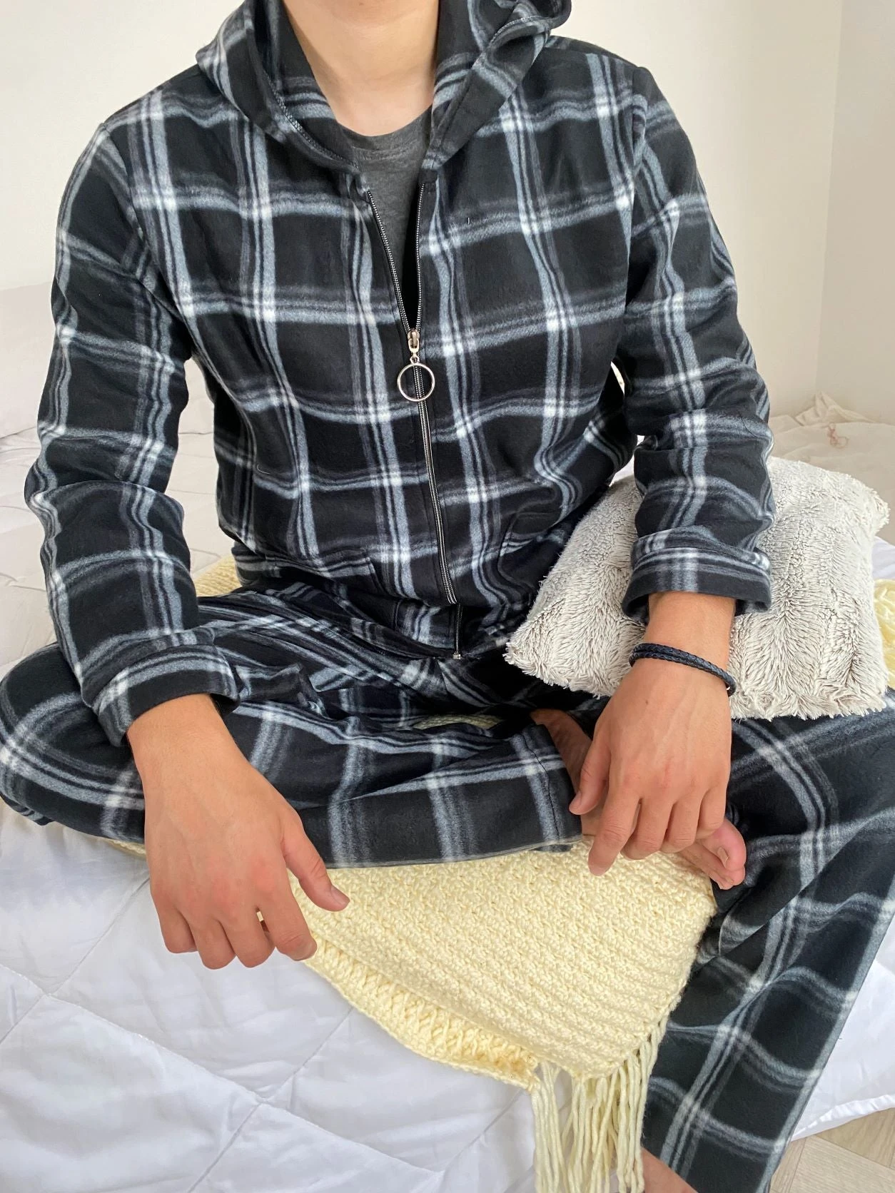 Pyjama Homme White Contrast ORLANDO 4 Pyjama Homme White Contrast ORLANDO – Image 4