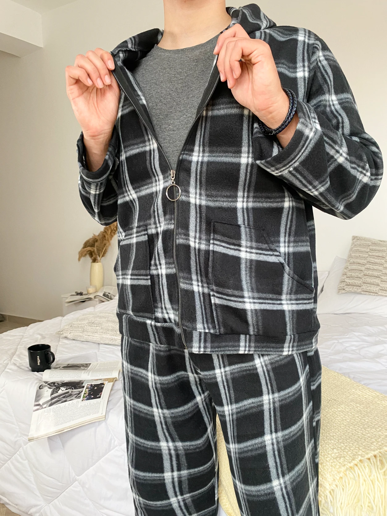 Pyjama Homme White Contrast ORLANDO 2 Pyjama Homme White Contrast ORLANDO – Image 2