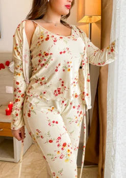 Ensemble 3 Pièces Coton Beige LEVLEY