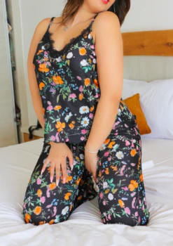 Ensemble Bustier Pantalon Noir RADIANCE