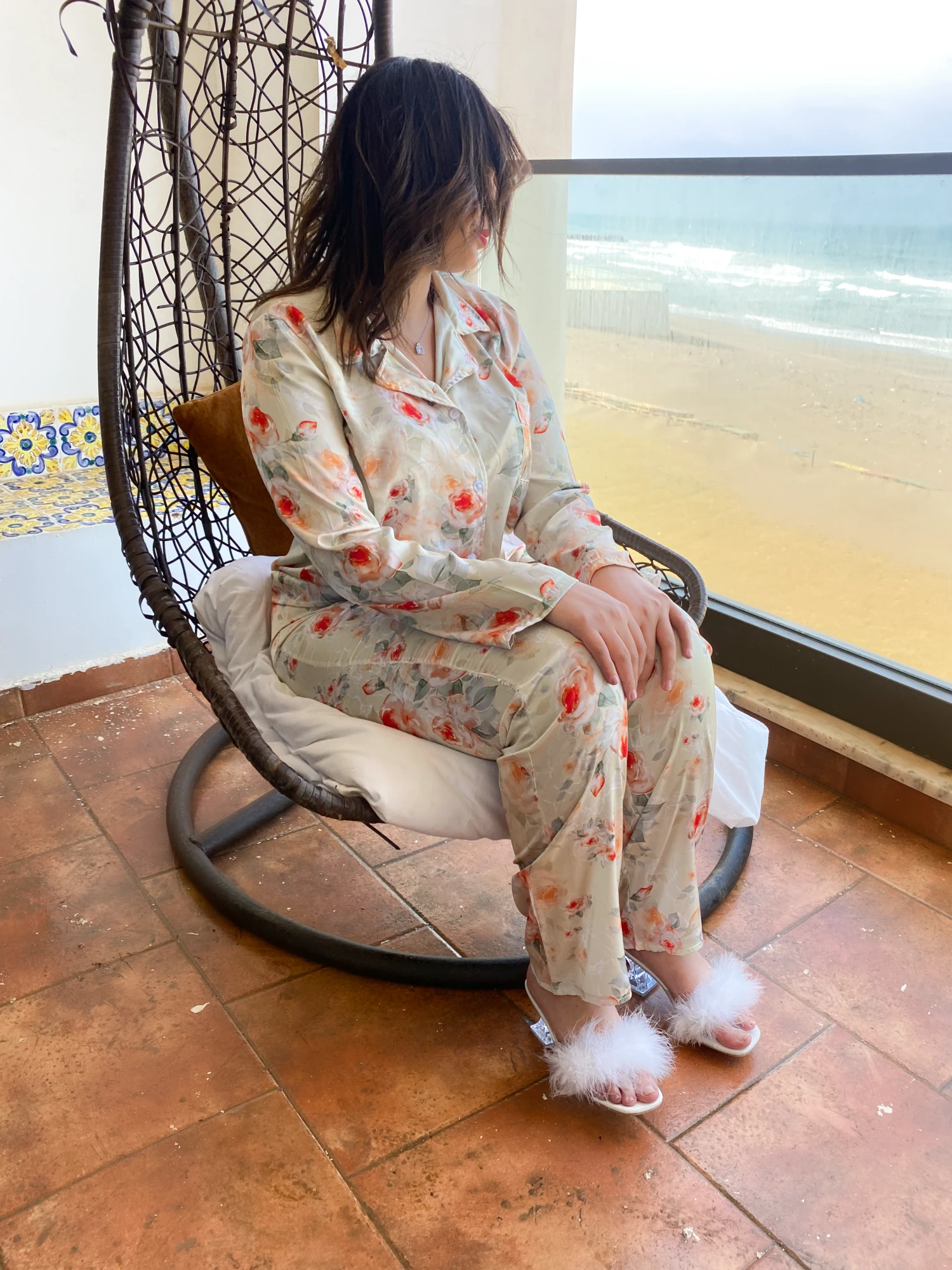 Pyjama En Soie Vert MIRAGE 9 Pyjama En Soie Vert MIRAGE – Image 9