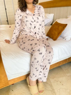 Pyjama Rose En Coton Imprimé BLOSSOM -Doress IMG 7007 1 faa7abf1 6586 497f 9c5e 11dde0e10955