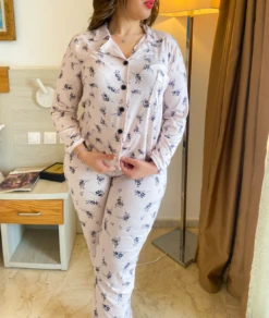 Pyjama Rose En Coton Imprimé BLOSSOM 11 Pyjama Rose En Coton Imprimé BLOSSOM -Doress IMG 7009 1 1