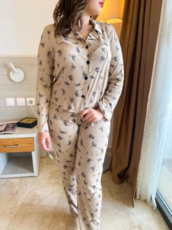 Pyjama Moca En Coton Imprimé BLOSSOM -Doress IMG 7025 1