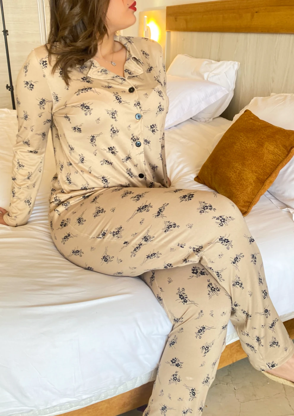 Pyjama Moca En Coton Imprimé BLOSSOM 1 Pyjama Moca En Coton Imprimé BLOSSOM