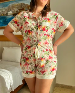 Pyjama Demi Manche Short ORCHID WHITE 13 Pyjama Demi Manche Short ORCHID WHITE -Doress IMG 8356 1 1