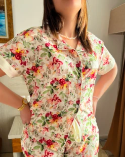 Pyjama Demi Manche Short ORCHID WHITE 14 Pyjama Demi Manche Short ORCHID WHITE -Doress IMG 8359 1