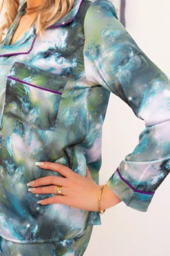 Pyjama BORÉAL Vert En Soie 8 Pyjama BORÉAL Vert En Soie -Doress IMG 8365 1