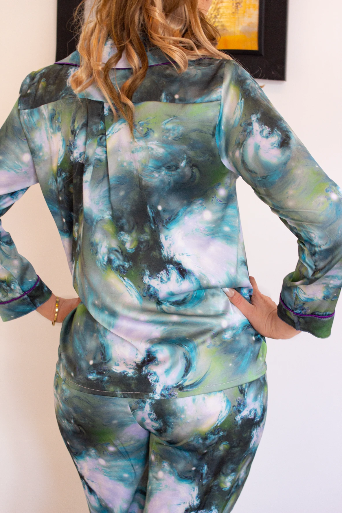 Pyjama BORÉAL Vert En Soie 5 Pyjama BORÉAL Vert En Soie – Image 5