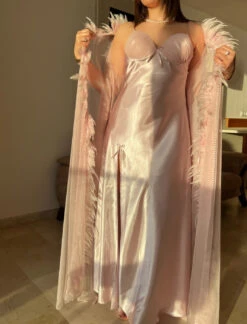 Déshabillé Nuisette Kimono Rose ORIENTAL BRIDE 12 Déshabillé Nuisette Kimono Rose ORIENTAL BRIDE -Doress IMG 8454 1