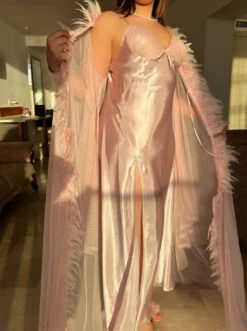 Déshabillé Nuisette Kimono Rose ORIENTAL BRIDE -Doress IMG 8456