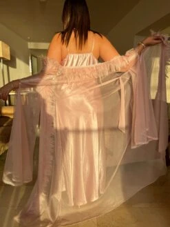 Déshabillé Nuisette Kimono Rose ORIENTAL BRIDE 11 Déshabillé Nuisette Kimono Rose ORIENTAL BRIDE -Doress IMG 8473 1