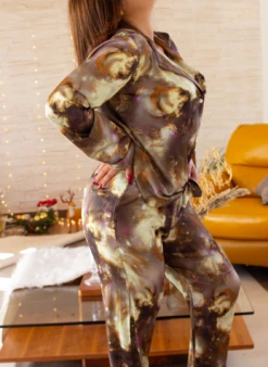 Pyjama BORÉAL Marron En Soie 8 Pyjama BORÉAL Marron En Soie -Doress IMG 8514 1