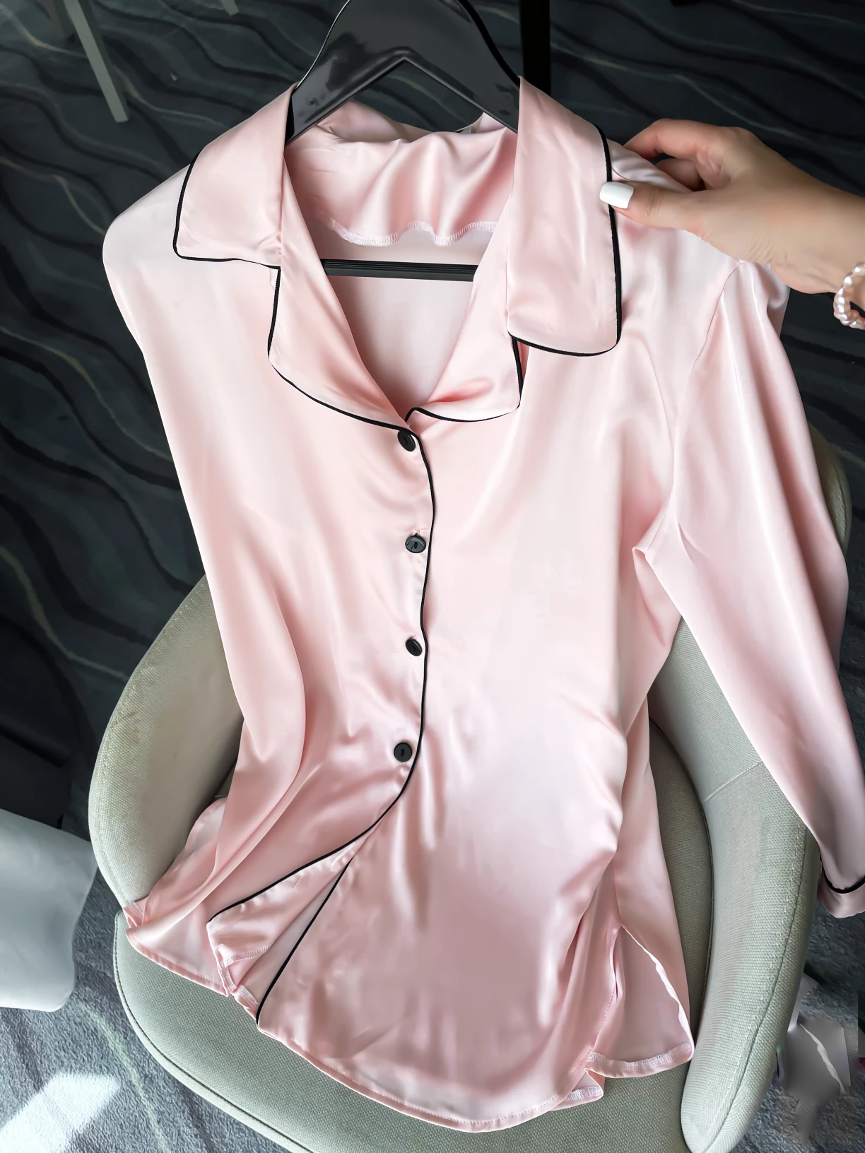 Chemise De Nuit Soyeuse SOFT TOUCH ROSE 3 Chemise De Nuit Soyeuse SOFT TOUCH ROSE – Image 3