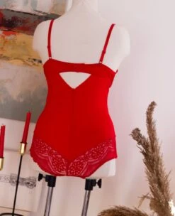 Body Rembourré Rouge En Dentelle CRUSH 5 Body Rembourré Rouge En Dentelle CRUSH -Doress IMG 9901